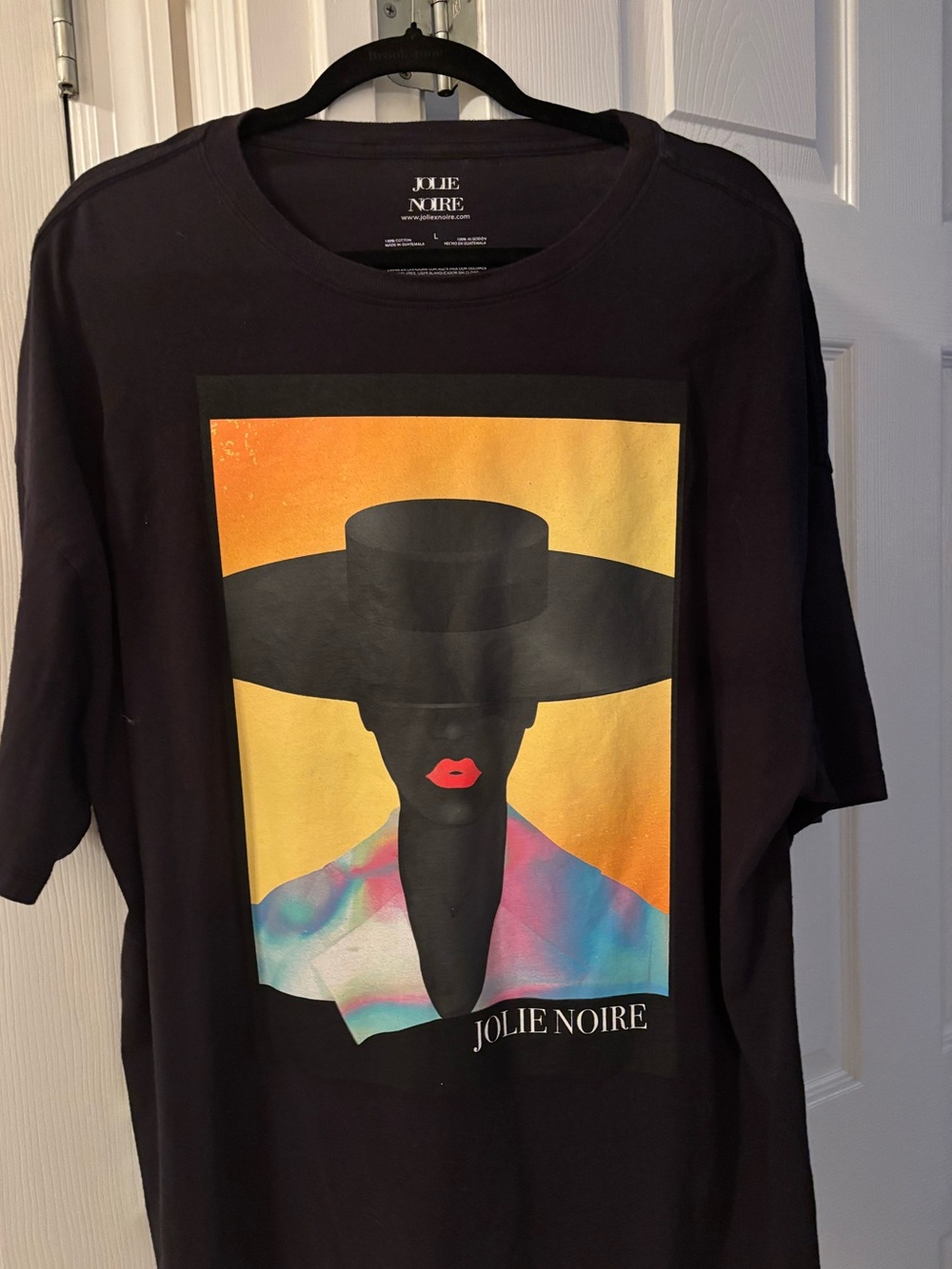 Jolie Noire Black  Graphic Wall Art Print - Colorful Portrait